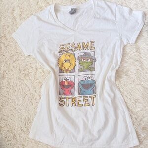 Gildan Classic White Heavy Cotton Sesame Street Tee